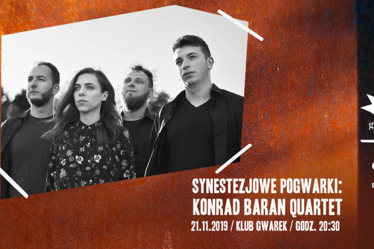Klub Studio - Synestezjowe Pogwarki: Konrad Baran Quartet klubgwarek - Synestezjowe Pogwarki: Konrad Baran Quartet