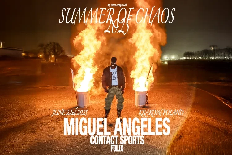 Klub Studio - Miguel Angeles “Summer of Chaos 2025” + Contact Sports + F3lix klubgwarek - Miguel Angeles “Summer of Chaos 2025” + Contact Sports + F3lix